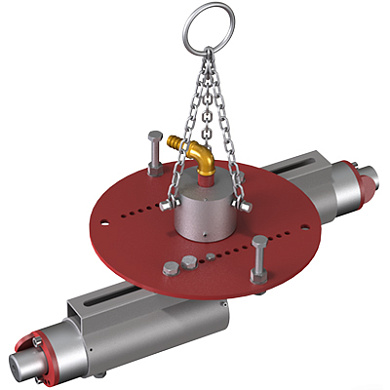 Трамбовка пневматическая для бокового уплотнения футеровки 2-х головочная BLG-002 (D=350-600 мм)