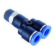 Тройник цанговый прямой с наружной резьбой M1/4"-12-12 PWT 12-R02