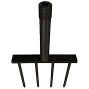 Насадка для вибротрамбовки прямоугольная 220x30 мм, 4 пики 10х210 мм PT-MVT-RNP01