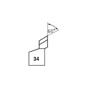 Сменный резец №34 (сплав Р6М5) к машинам Мангуст (удаление сварного шва и снятие внутренней фаски