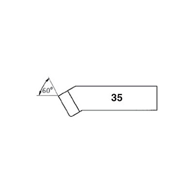 Сменный резец №35 (сплав Р6М5) к машинам Мангуст (расточка)